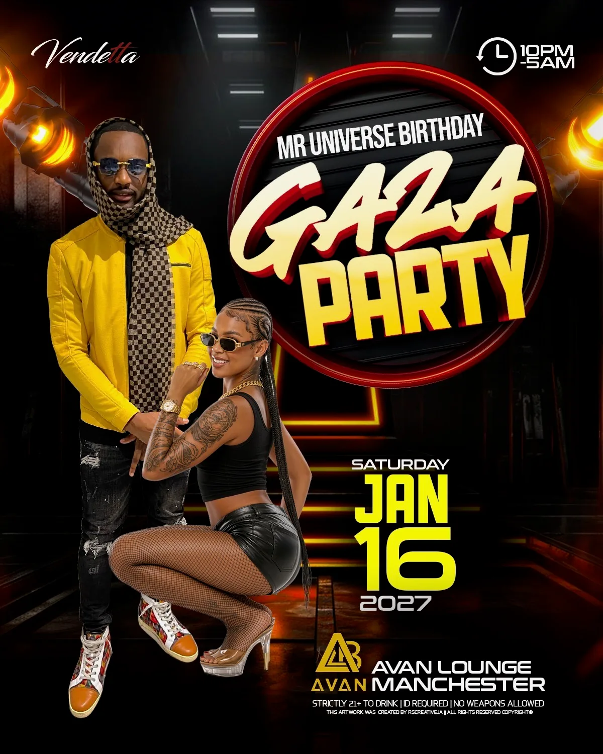 💫 #Vendetta (#MR-UNIVERSE BDAY SPECIAL!) 💫 at Avan Lounge Restaurant & Shisha Bar