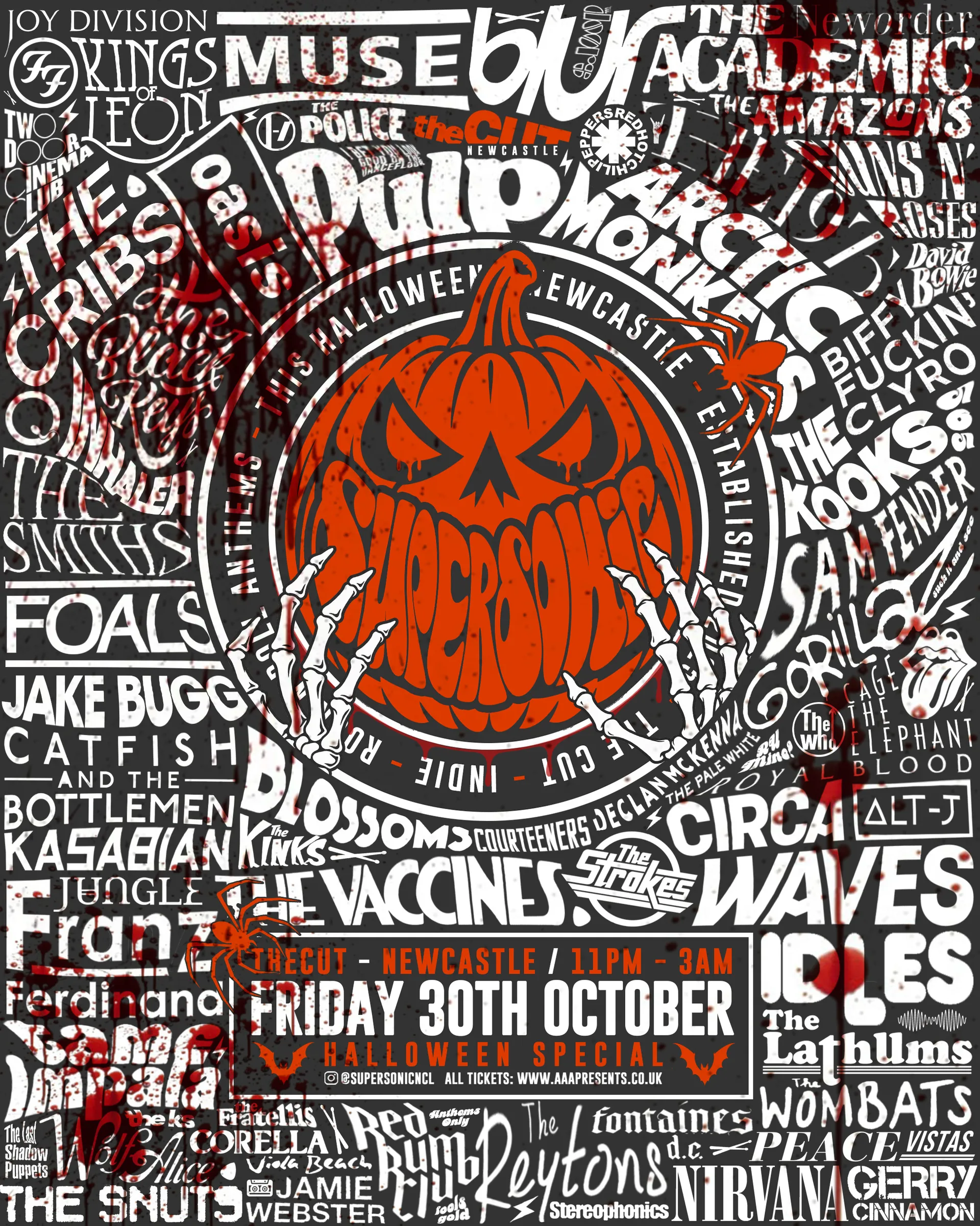 SUPERSONIC: INDIE HALLOWEEN SPECIAL @ theCUT - 30th October 2026 at TheCUT Newcastle