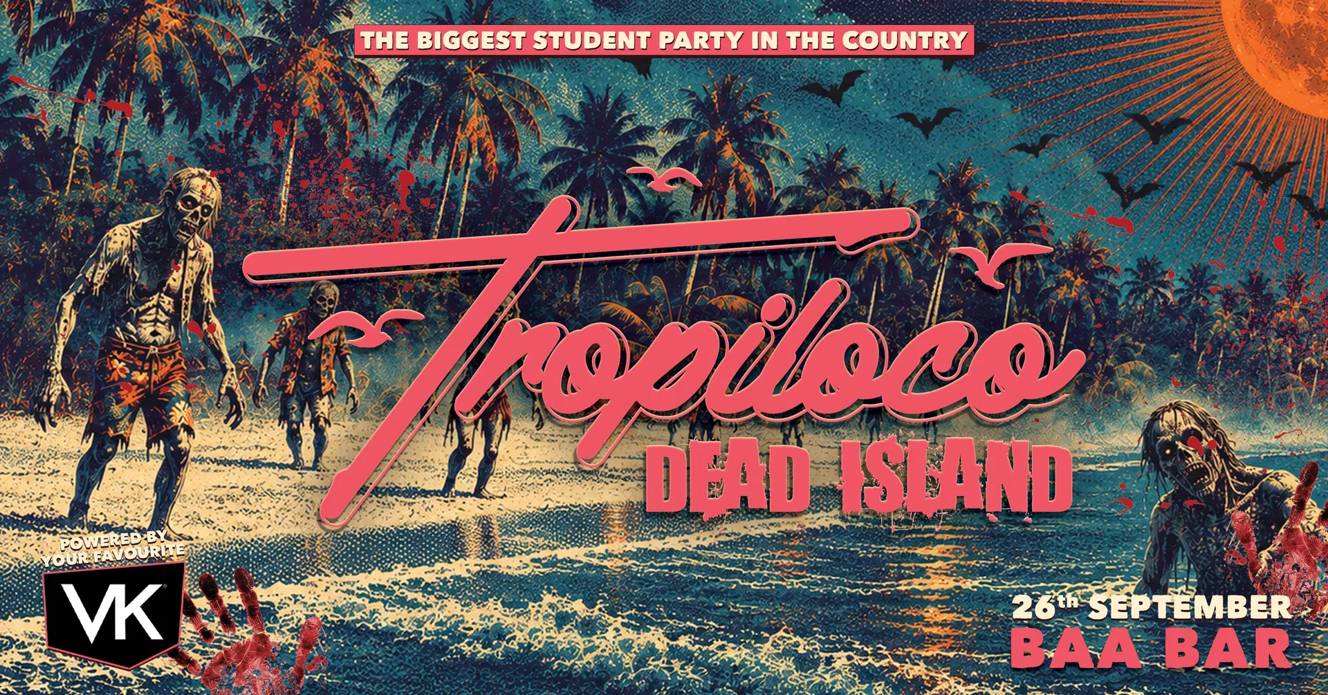 🌴💀 TROPILOCO LIVERPOOL | DEAD ISLAND @ BAABAR 💀🌴 4 ROOMS OF MUSIC | 1500+ STUDENTS | THE UKs BIGGEST STUDENT PARTY BRAND at Baa Bar Liverpool