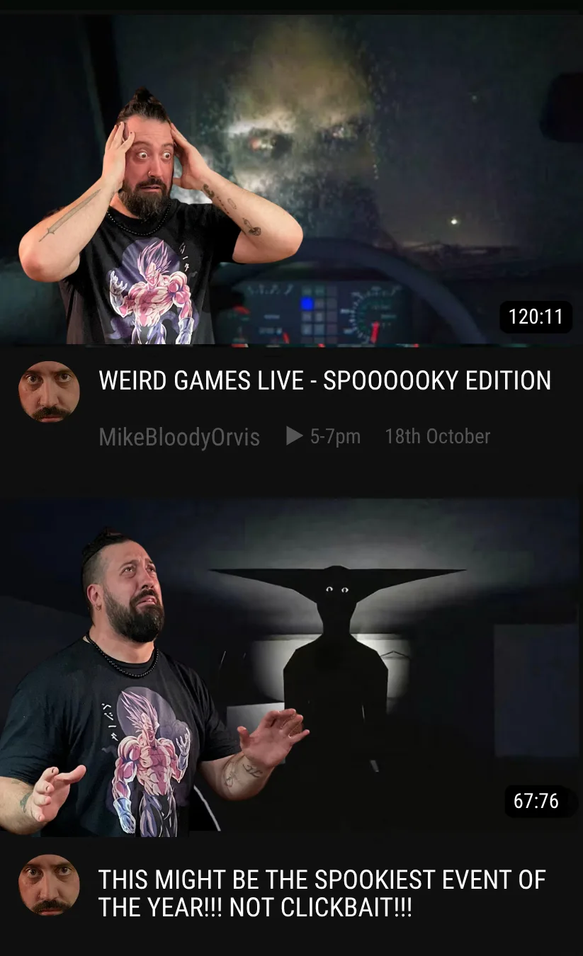 WEIRD GAMES LIVE - SPOOKY EDITION