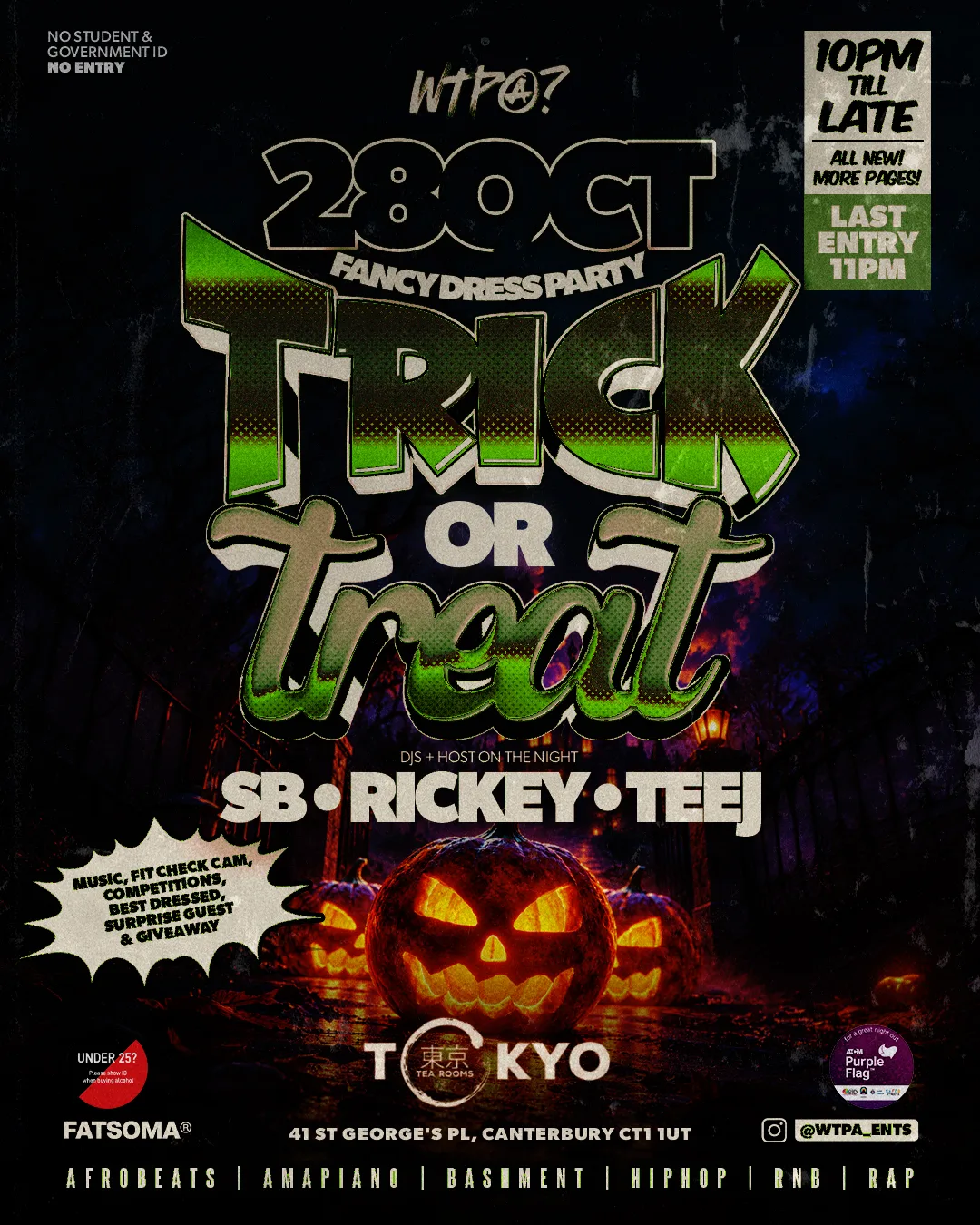 TRICK OR TREAT🍭👻 The 3rd Edition 😈 at Club Chemistry