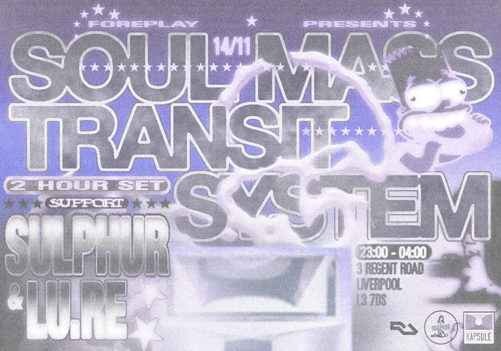 Foreplay: Soul Mass Transit System (2hr), Sulphur, Lu.Re at Invisible Wind Factory