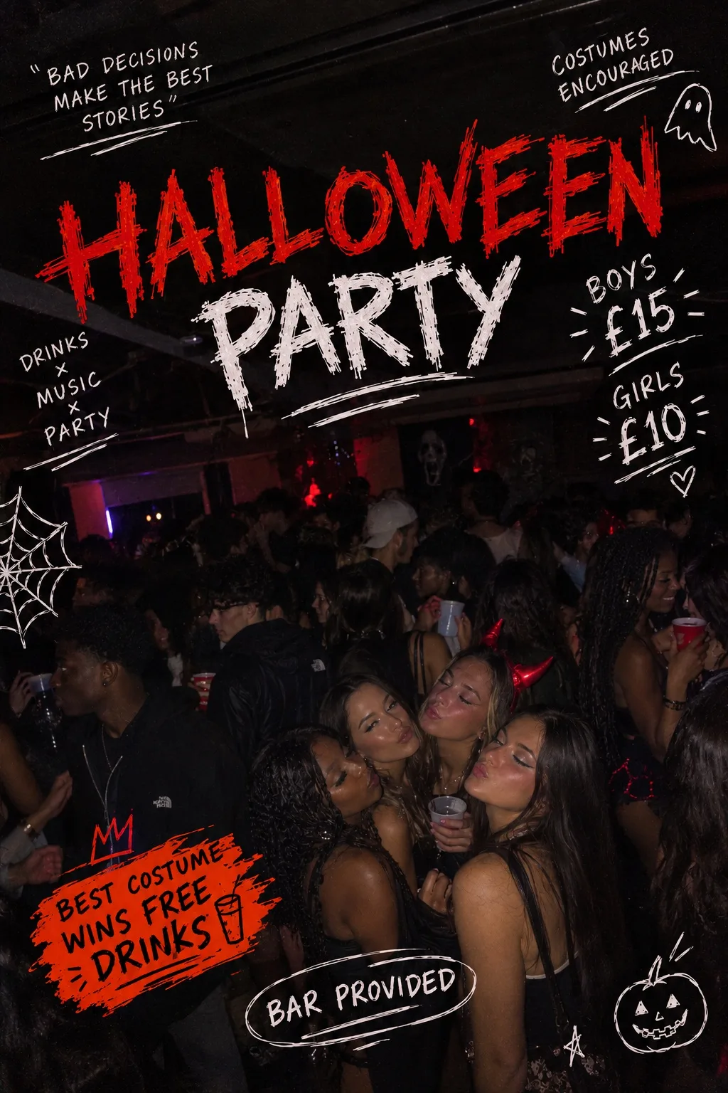 Halloween after dark.