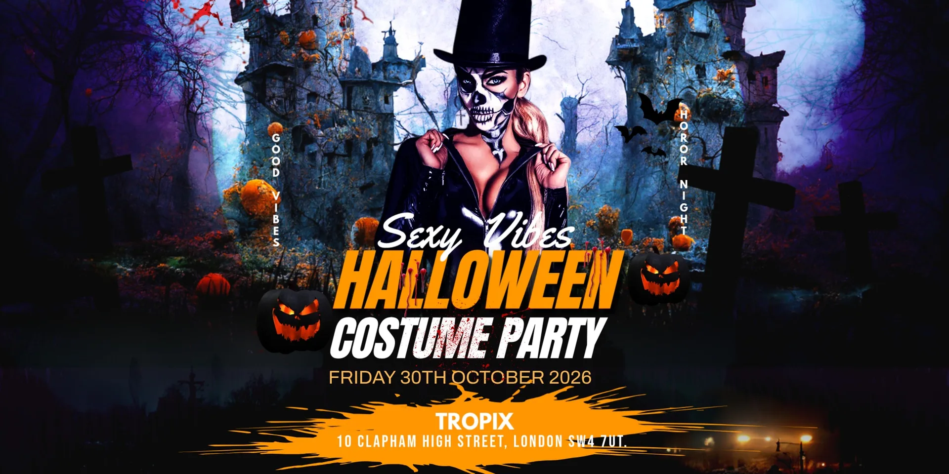 Sexy Vibes Halloween Costume Party at Tropix
