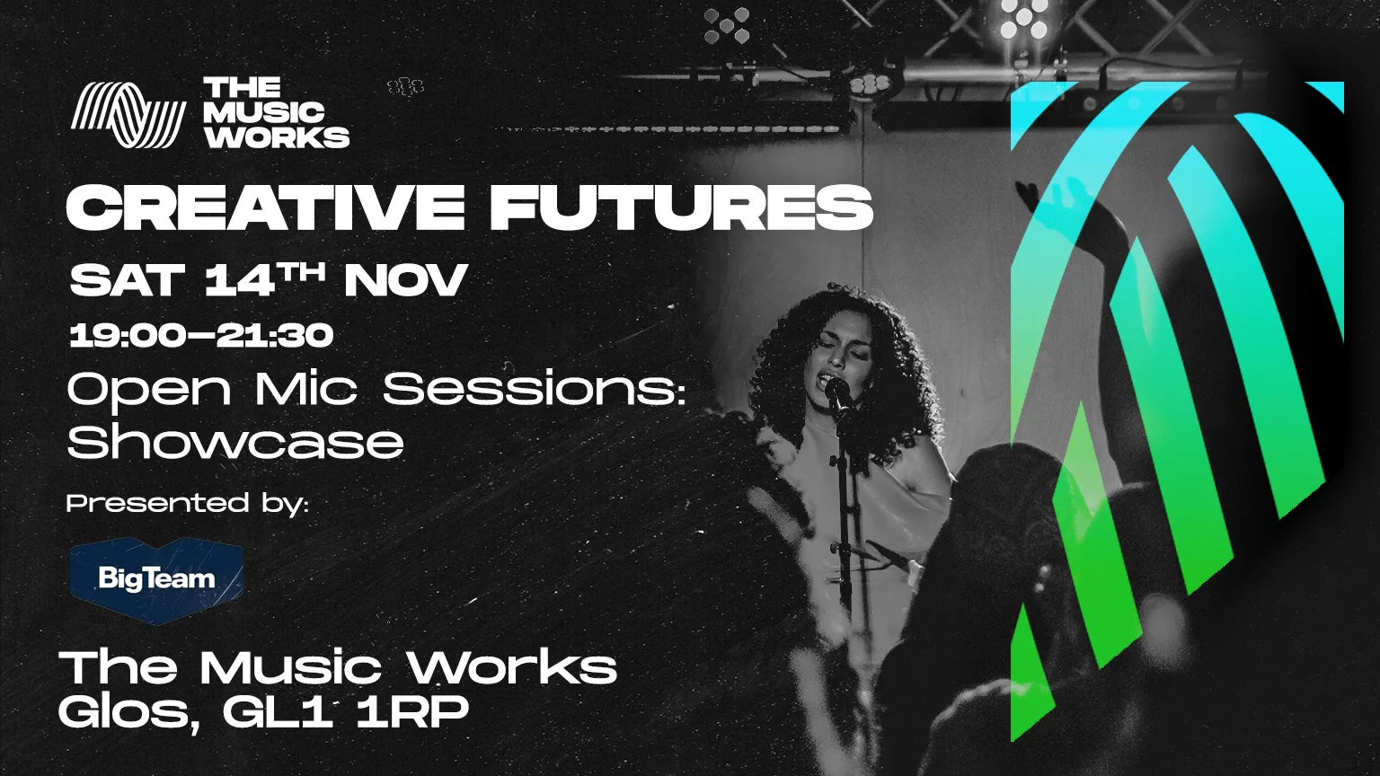 Big Team Open Mic Sessions: Showcase at The Music Works - Gloucester Hub