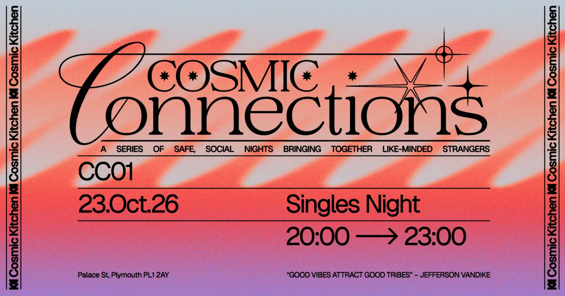 Cosmic Connections: Singles Night 21+ at Cosmic Kitchen