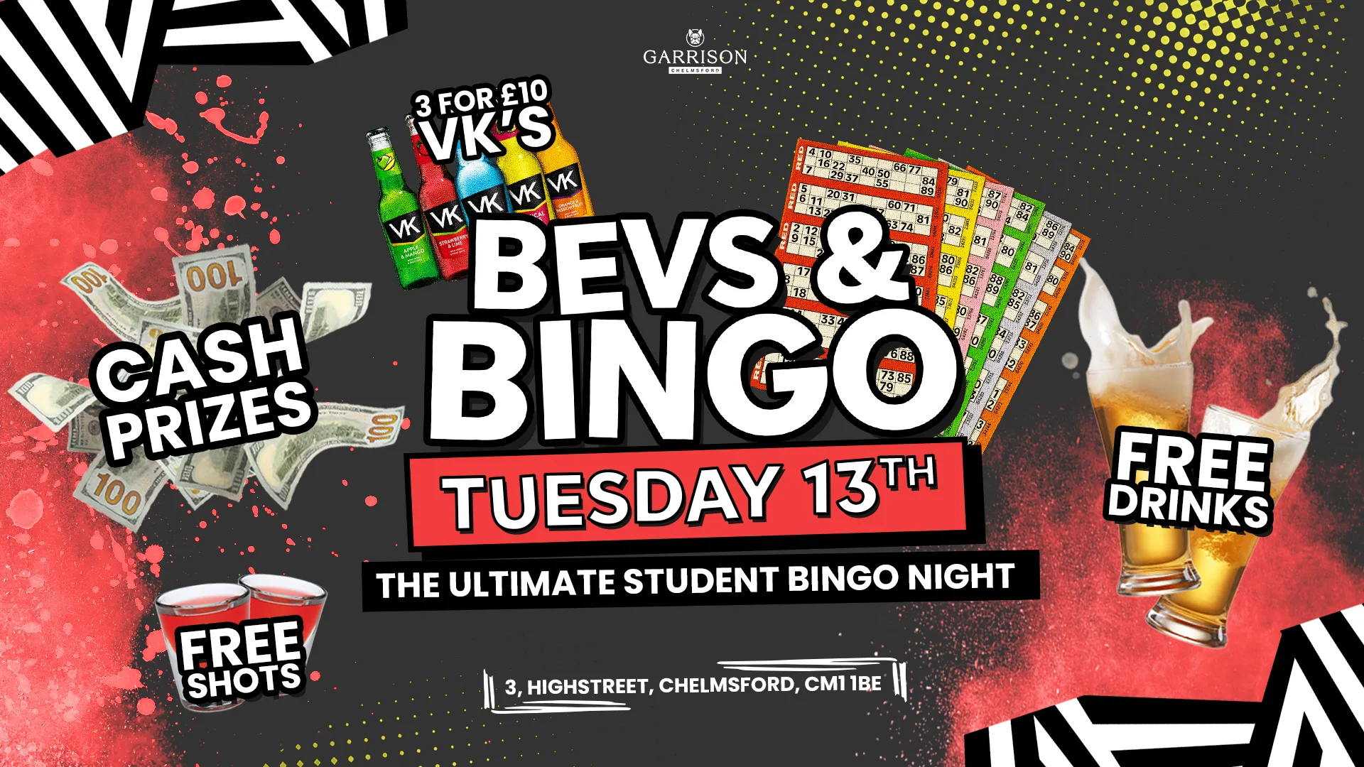 🎰 💰 The Ultimate Bevs & Bingo 💰🎰 at The Garrison Tavern