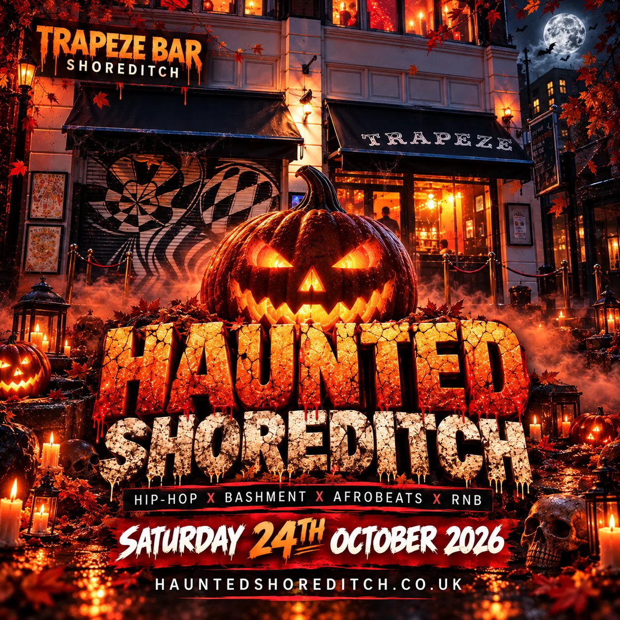 HAUNTED SHOREDITCH - London’s Biggest Halloween Experience at Trapeze Bar