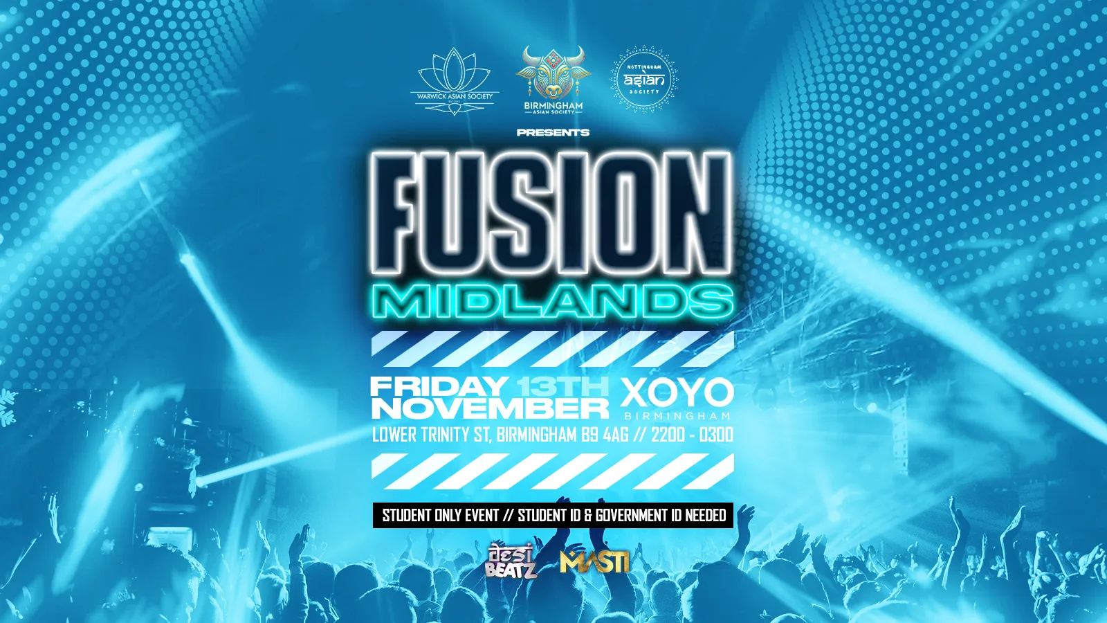 DesiBeatz Birmingham Presents : Fusion Midlands 13/11/26 at Secret Location