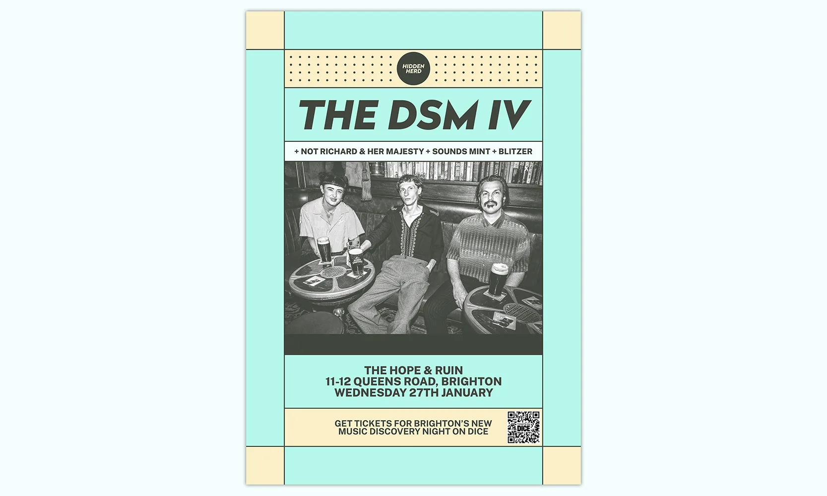 HH: The DSM IV + Not Richard & Her Madjesty + sounds mint + Blitzer