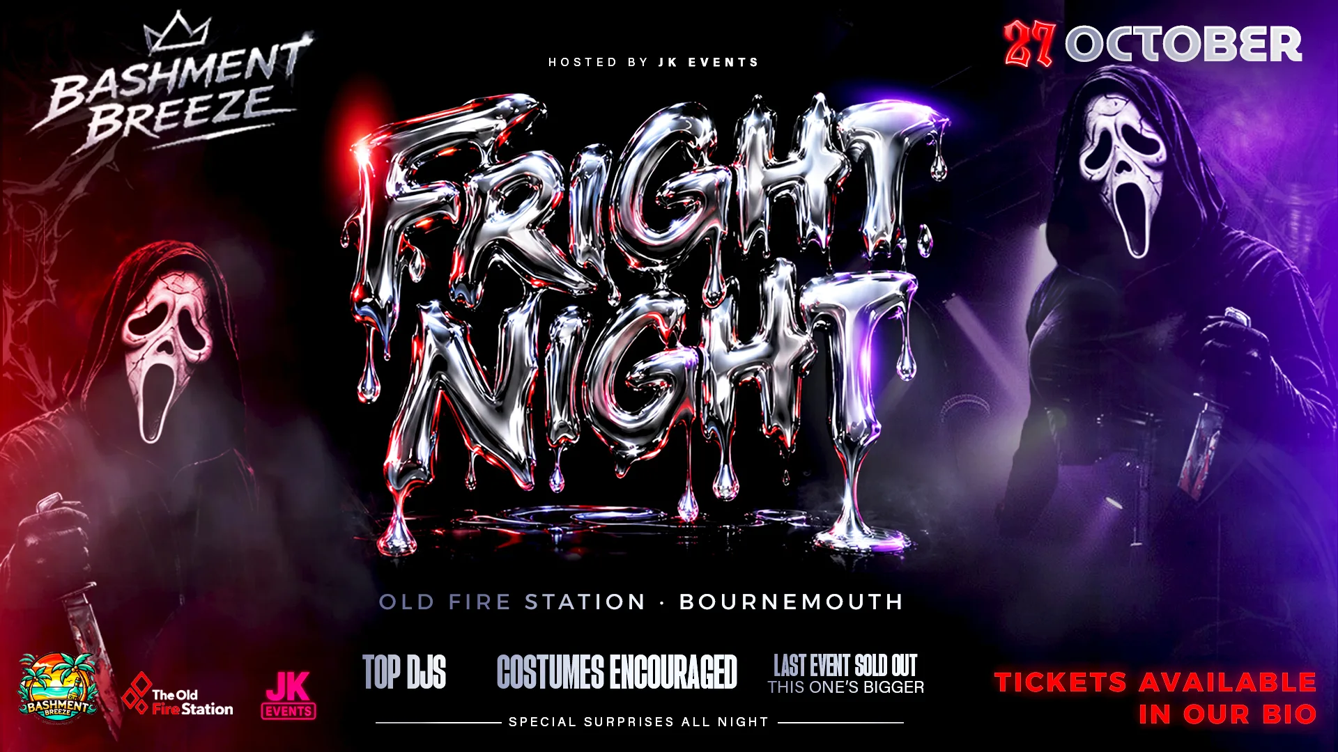 BASHMENT BREEZE: FRIGHT NIGHT👻 at The Old Fire Station