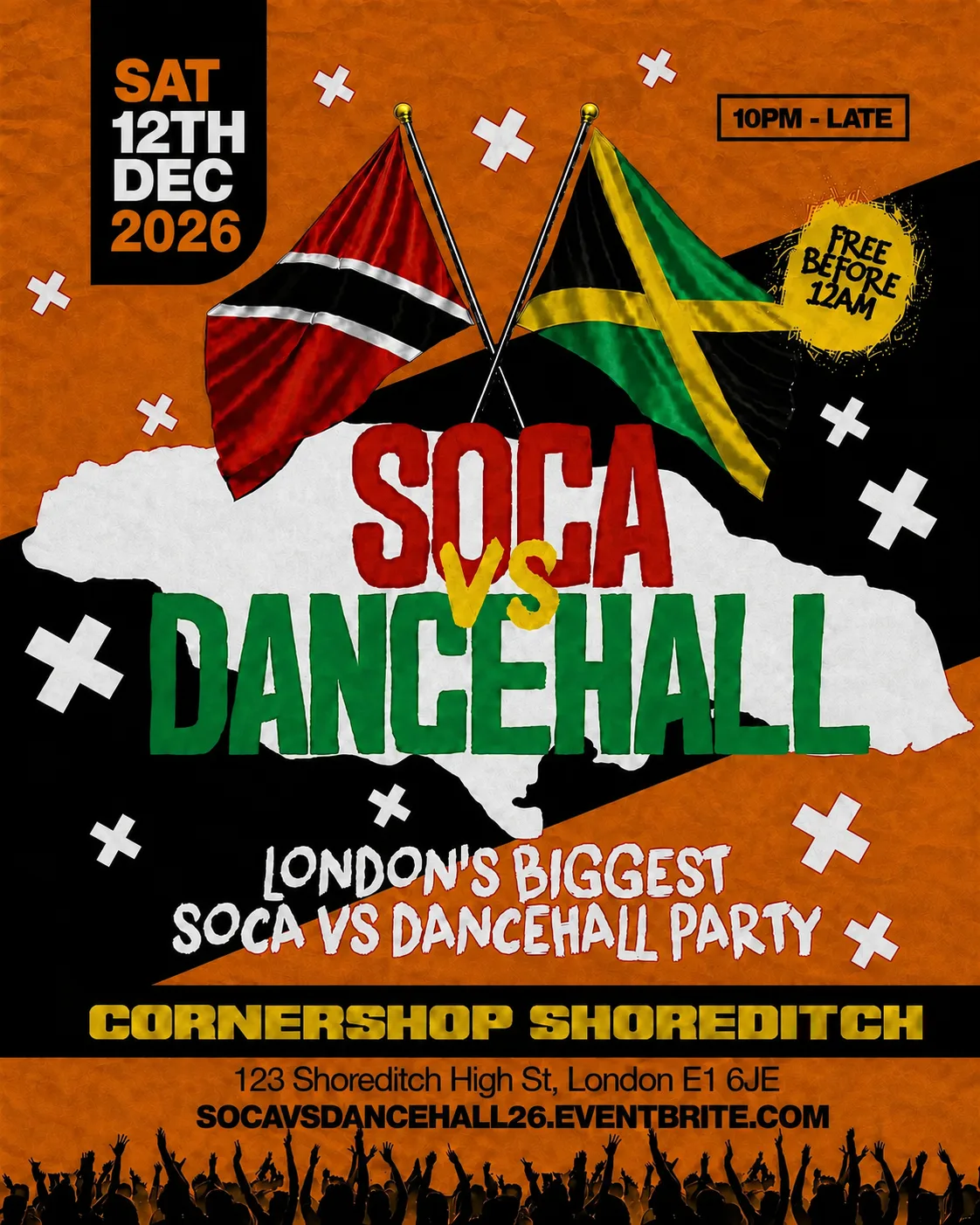 Soca Vs Dancehall Shoreditch – Everyone Free Before 12AM
