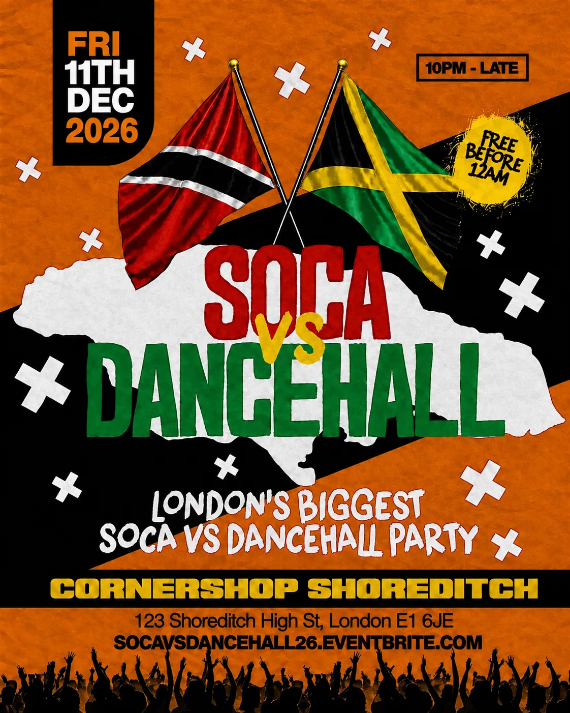 Soca Vs Dancehall Shoreditch – Everyone Free Before 12AM