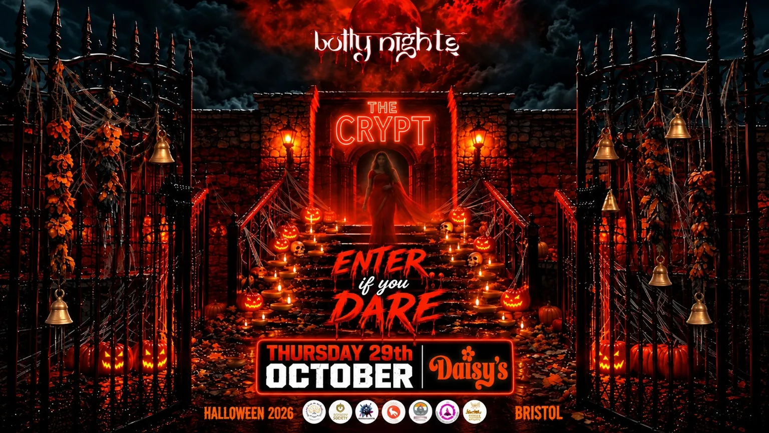 Bollynights Bristol - Halloween - THE CRYPT | Thursday 29th October @ Daisys at Daisy's Bristol