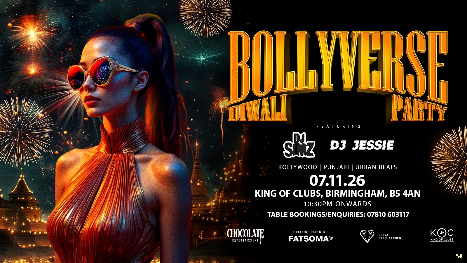 BOLLYVERSE | DIWALI PARTY | Bollywood/Punjabi Night Birmingham 7th November at King of clubs