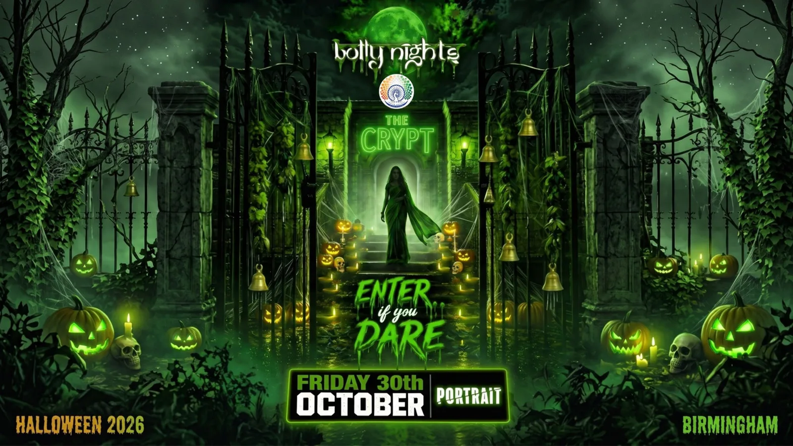 Bollynights Birmingham – Halloween Special | Friday 30th October | Portrait , Digbeth at Portrait Digbeth