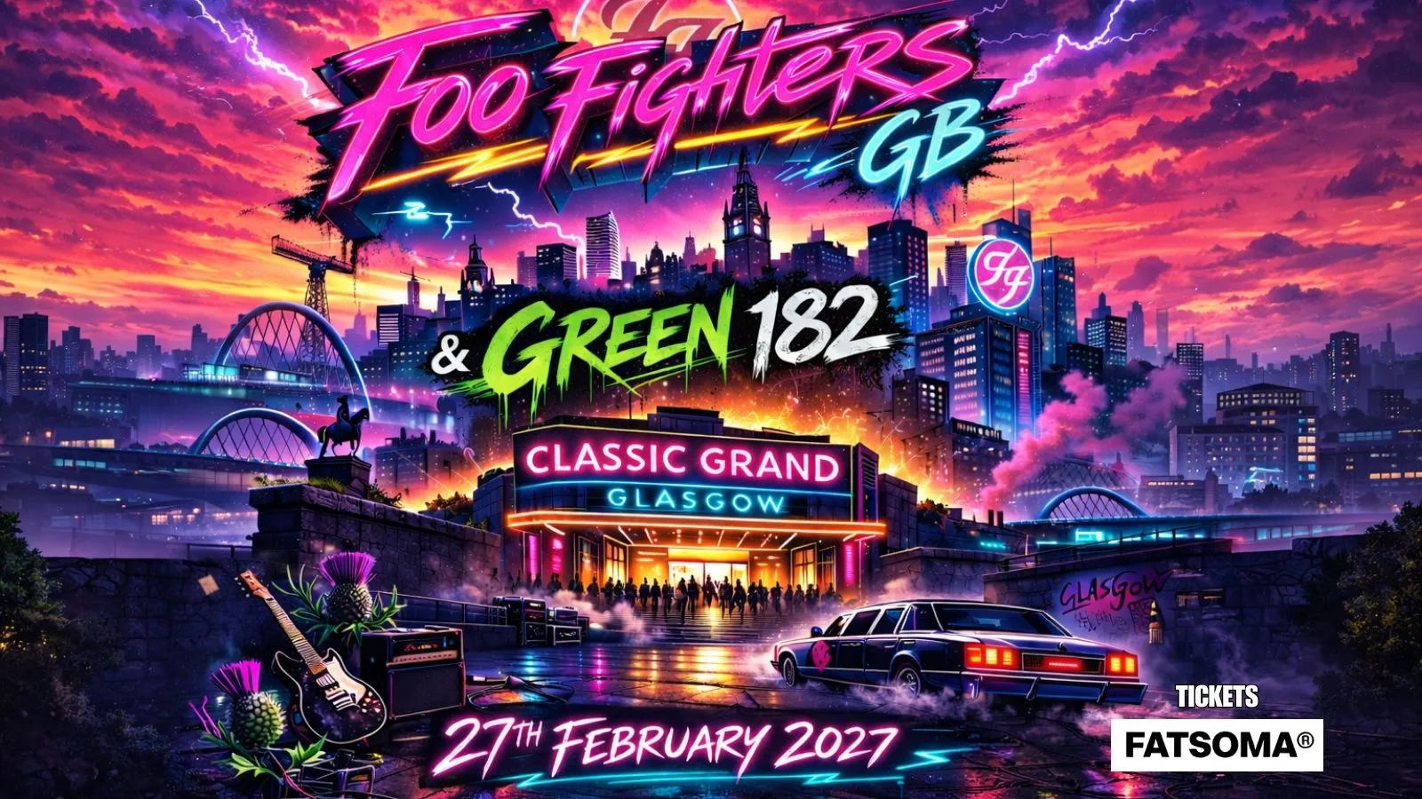 Foo Fighters GB & Green 182 - Classic Grand, Glasgow at Classic Grand