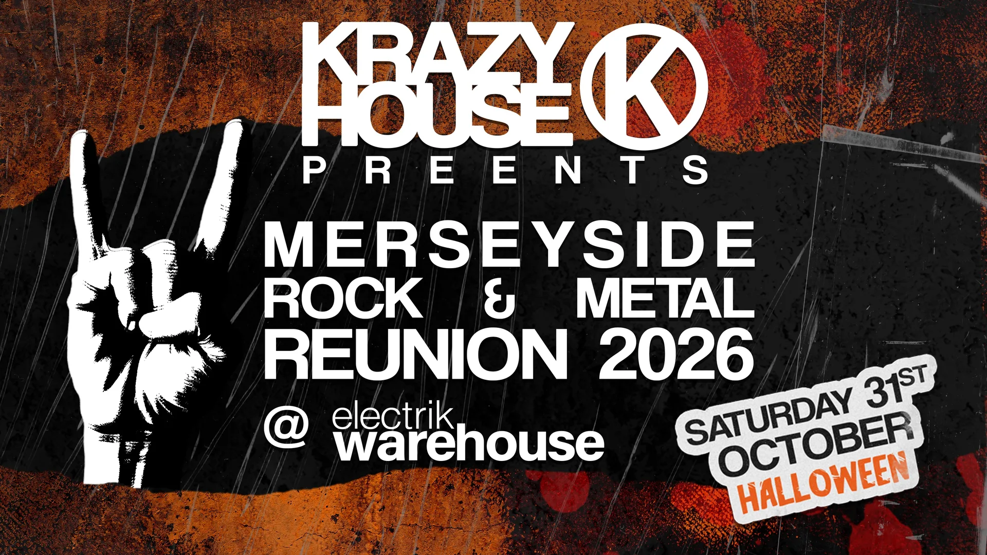 HALLOWEEN SPECIAL: ROCK & METAL DAY PARTY at Electrik Warehouse