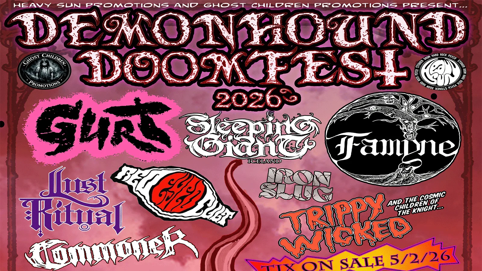 Demonhound Doomfest: Gurt + Sleeping Giant, Famyne + more! at Voodoo Daddy's