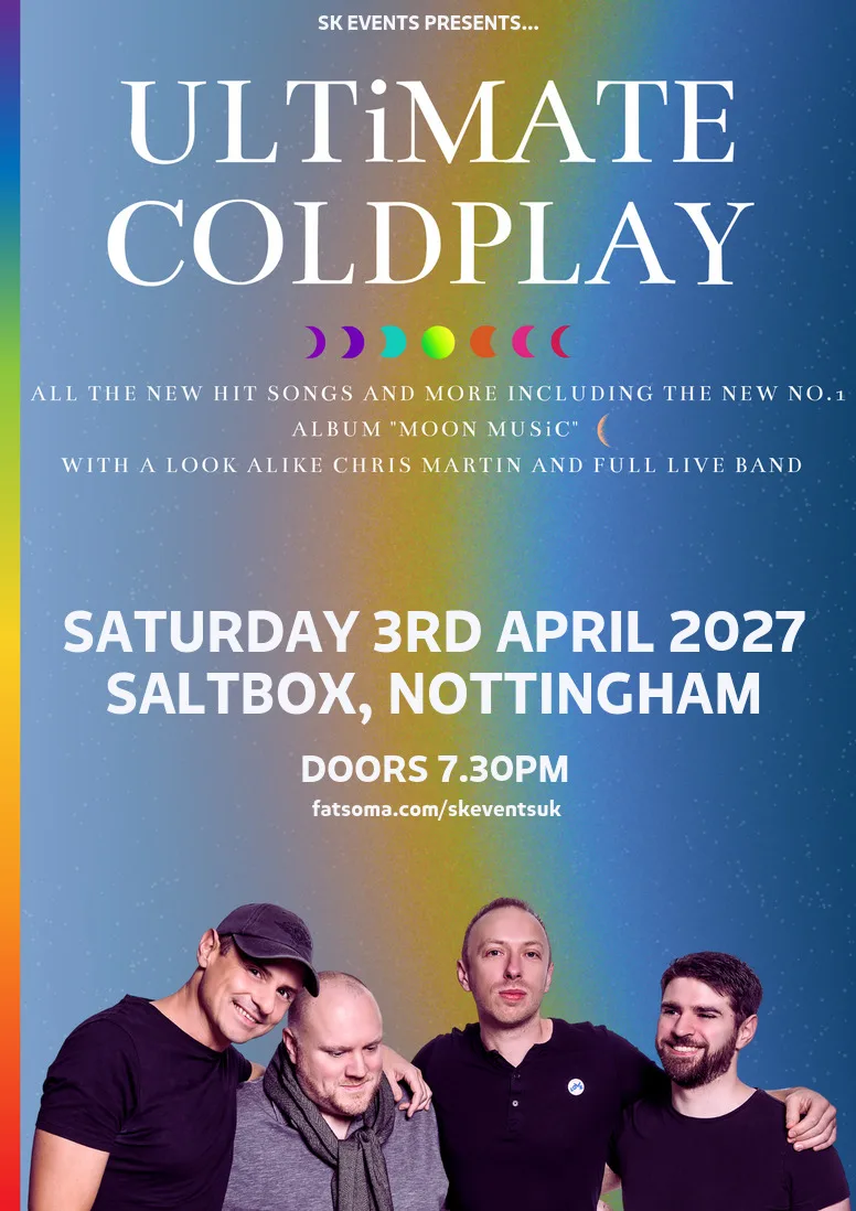 Ultimate Coldplay - Saltbox, Nottingham