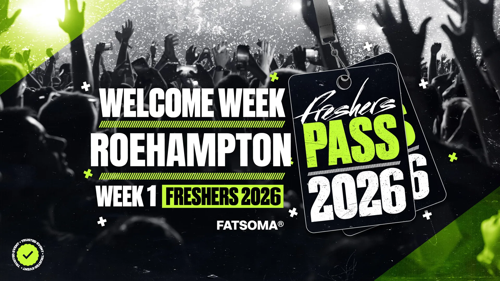 Roehampton University Freshers Pass 2026 at All the best clubs & venues
