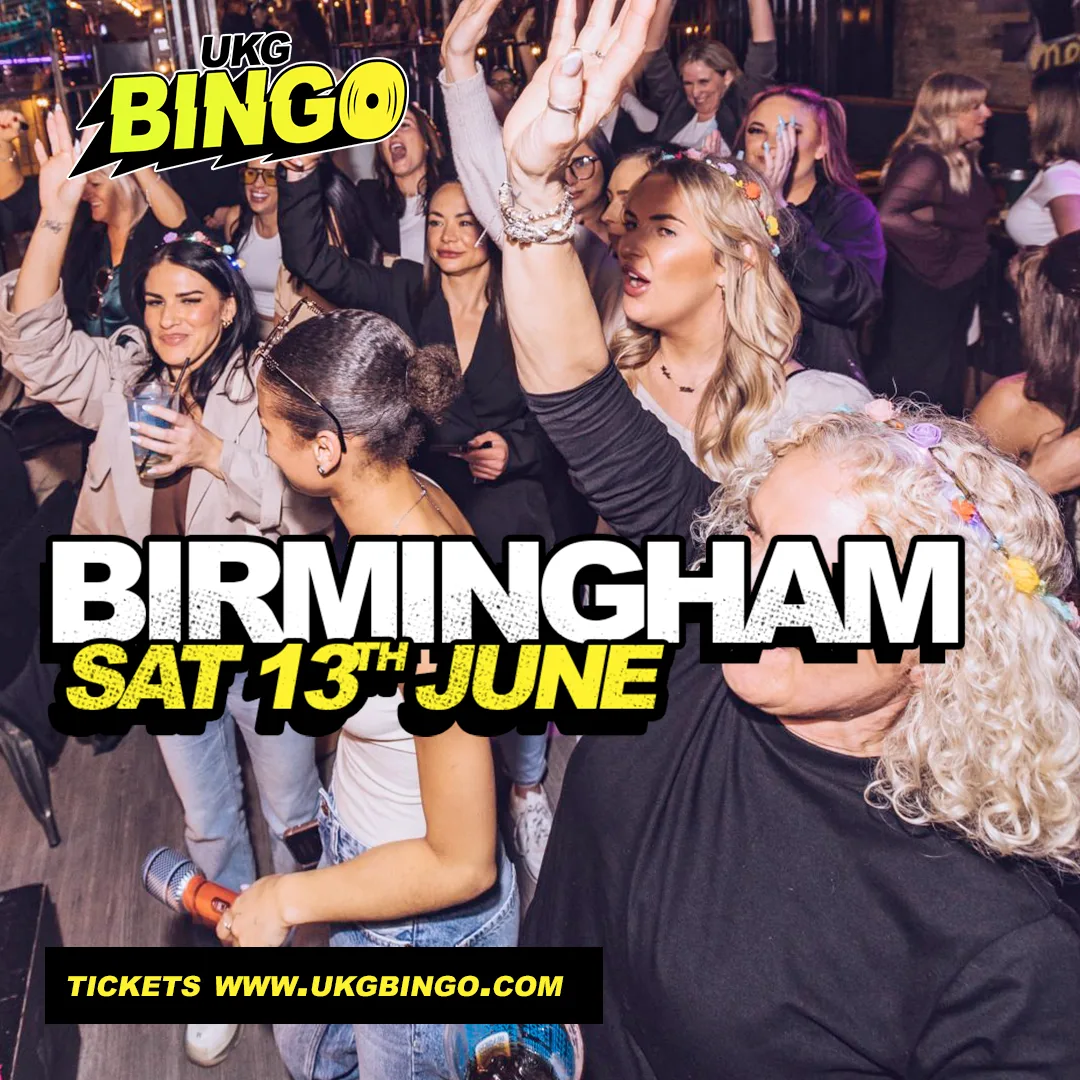 UKG Bingo Sat 25th July Birmingham at The Rainbow