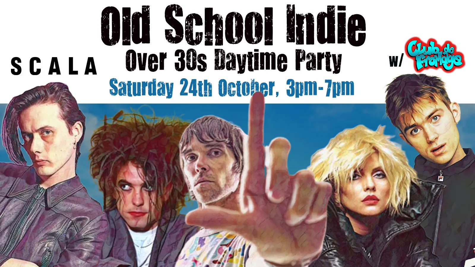 LONDON Old School Indie - Over 30s Daytime Party (w/Club de Fromage) - 24 October, 3pm-7pm