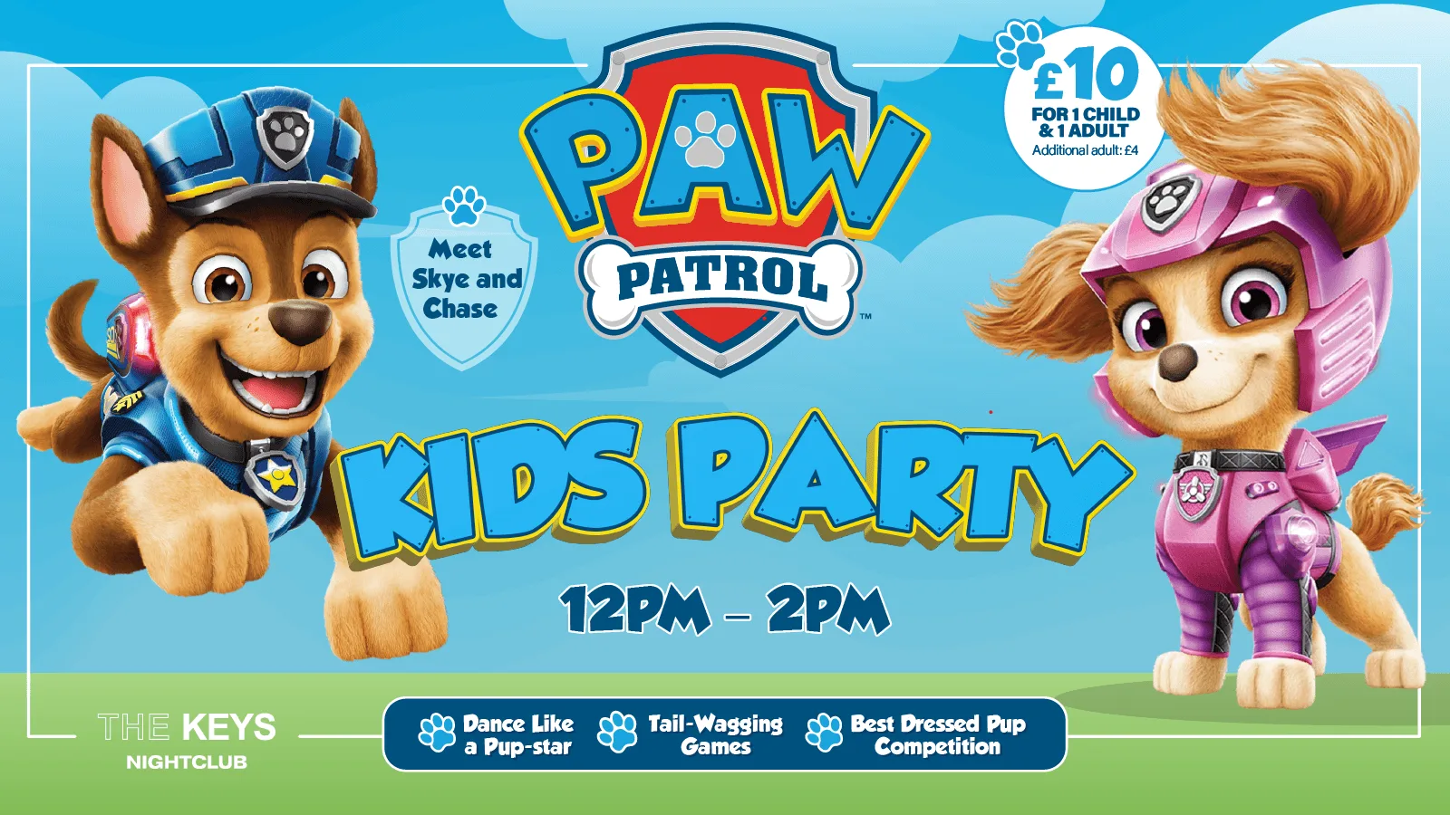 PAW PATROL KIDS DISCO PARTY at The Keys Nightclub
