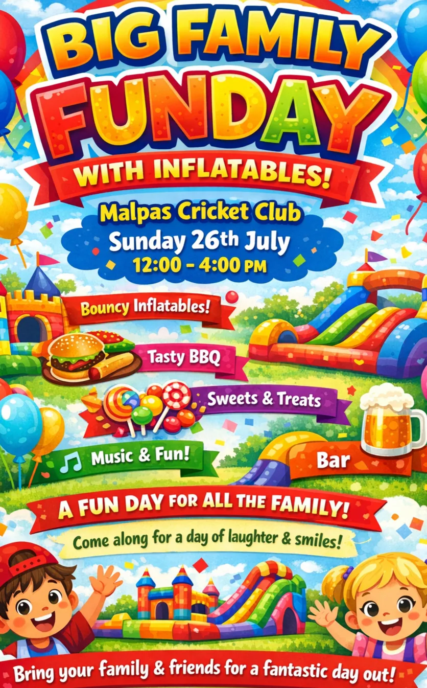 Summer family funday at Malpas Cricket Club