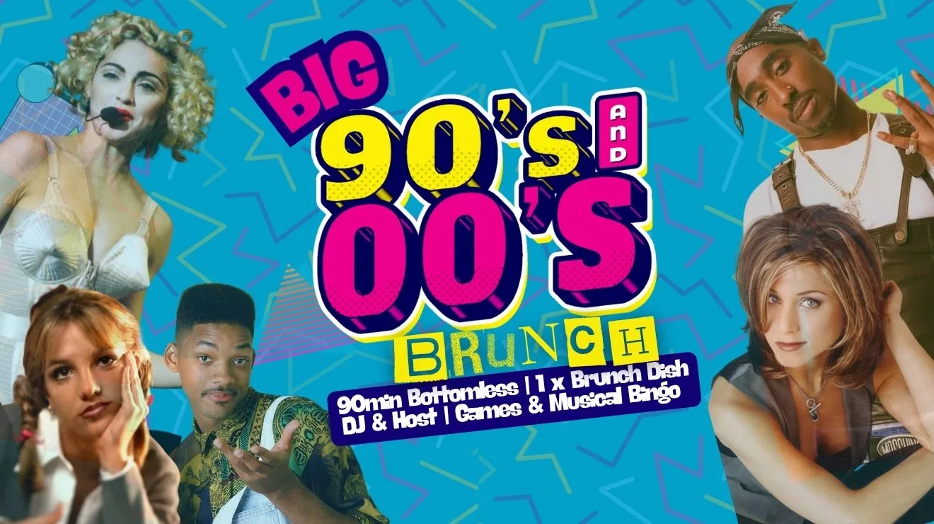 BIG 90s vs 00s Bottomless Brunch at Big Belly Bar & Comedy Club London