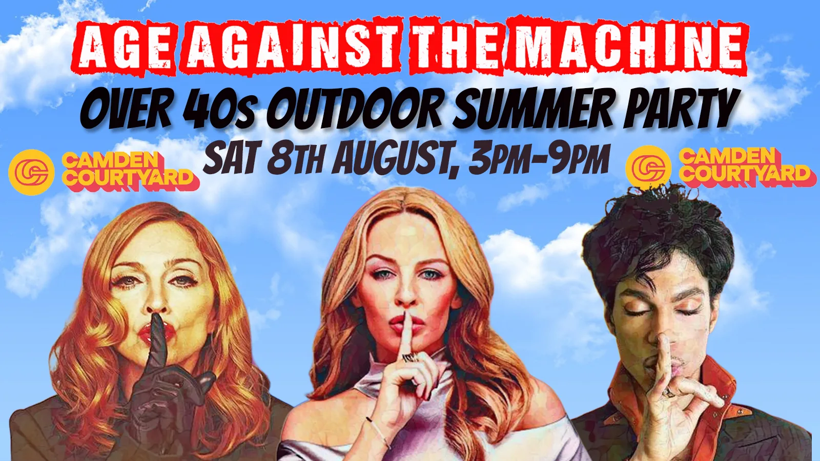CAMDEN: Age Against The Machine - Summer Outdoor Daytime Party *Over 40s Only*, 3pm-9pm Over Half Sold Already!