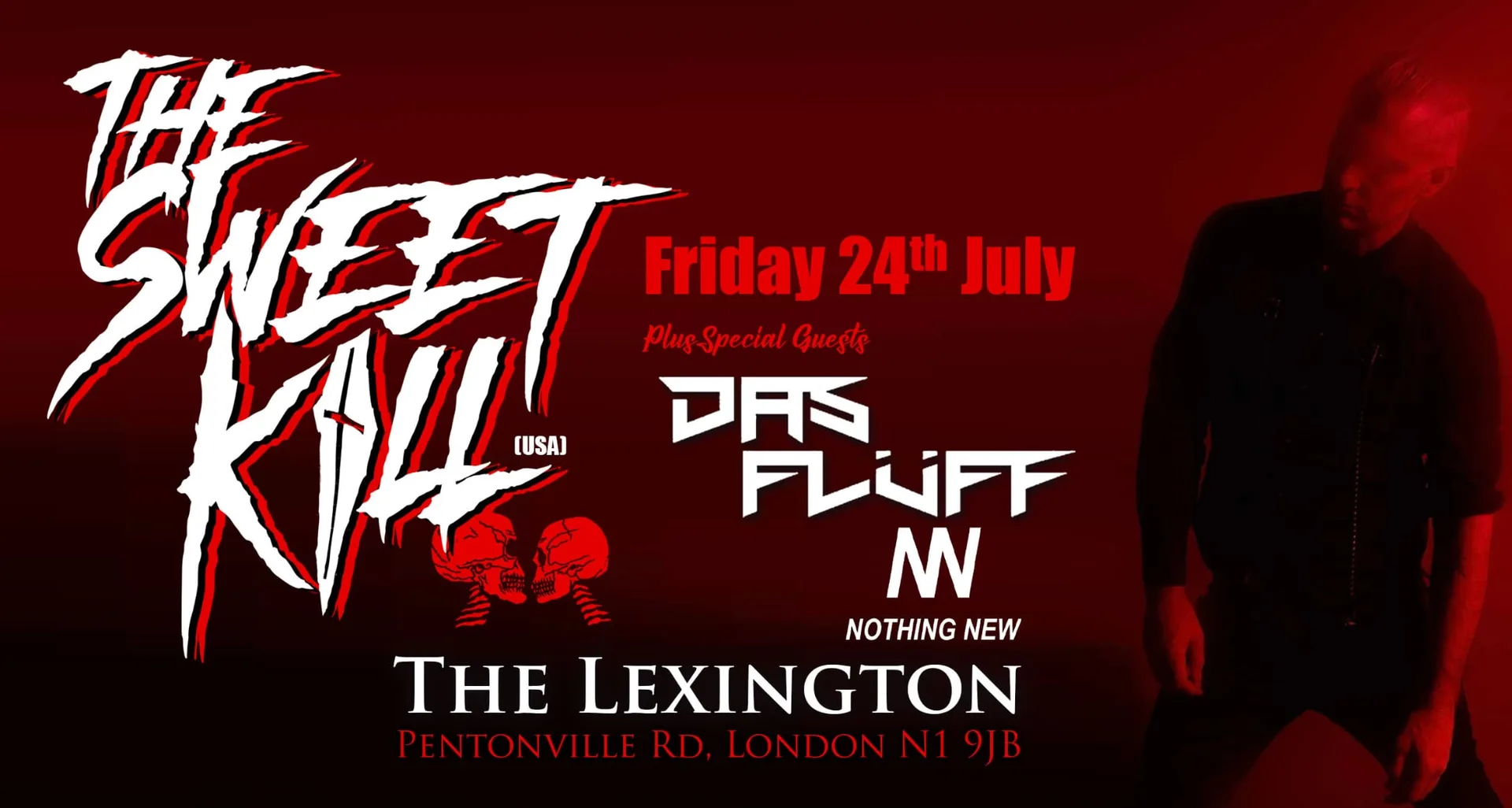 THE SWEET KILL (US) Plus Supports DAS FLÛFF & NOTHING NEW at The Lexington