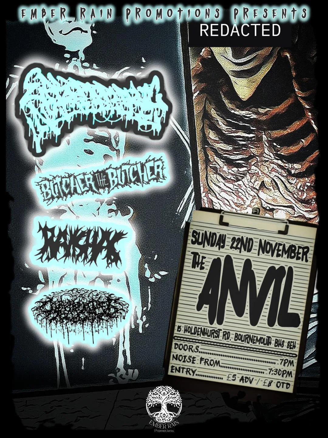Eproctophilic Necrophile // Butcher the Butcher // Rakshas // Cumfart at The Anvil