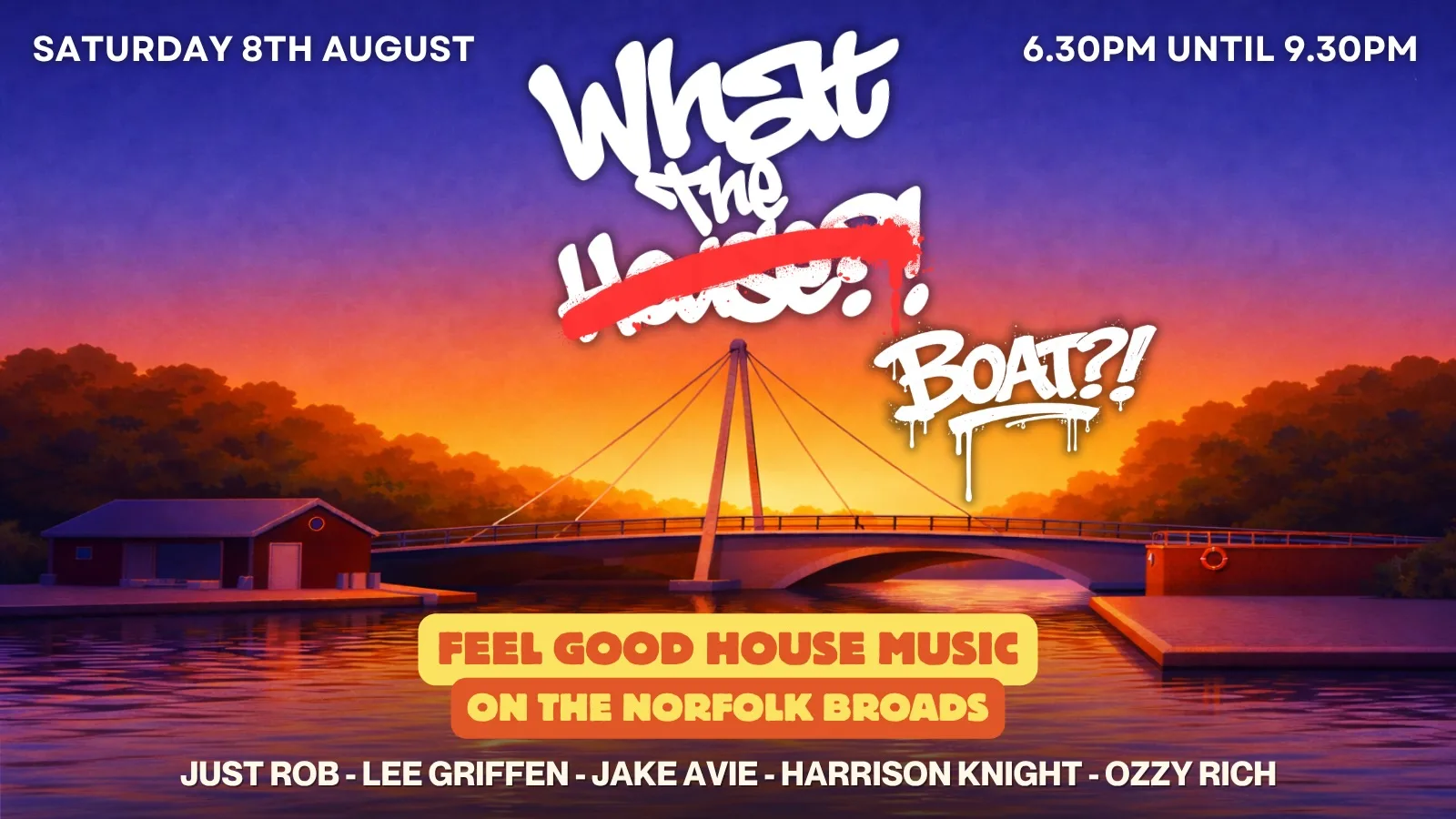 What The House?! Boat Party at Broads Tours