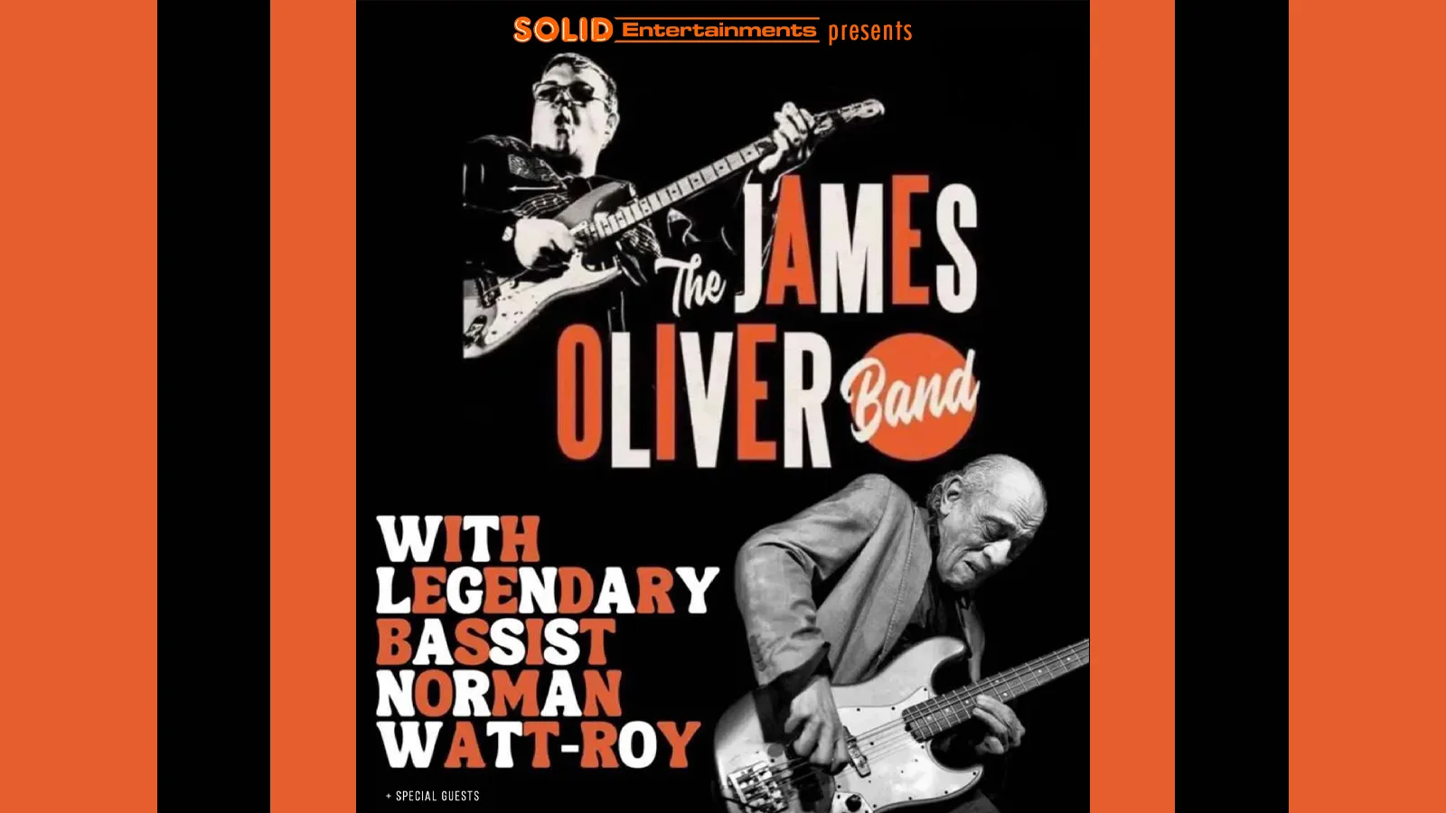 THE JAMES OLIVER BAND with legendary bassist NORMAN WATT ROY at The Fulford Arms