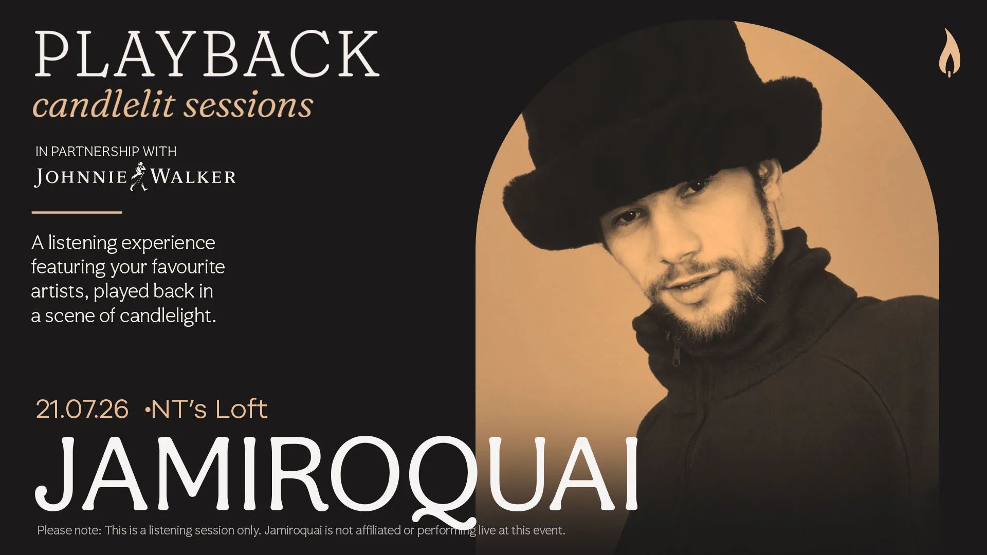 Playback: Jamiroquai [Candlelit Sessions] at Night Tales Loft