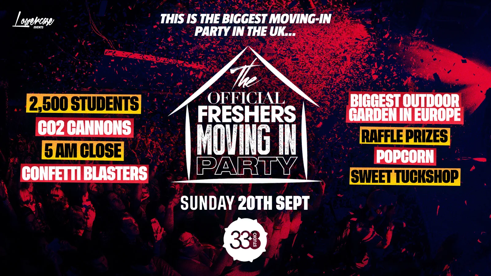 THE OFFICIAL LONDON FRESHERS MOVING IN PARTY @ STUDIO 338 - LONDON FRESHERS WEEK 2026 at Studio 338