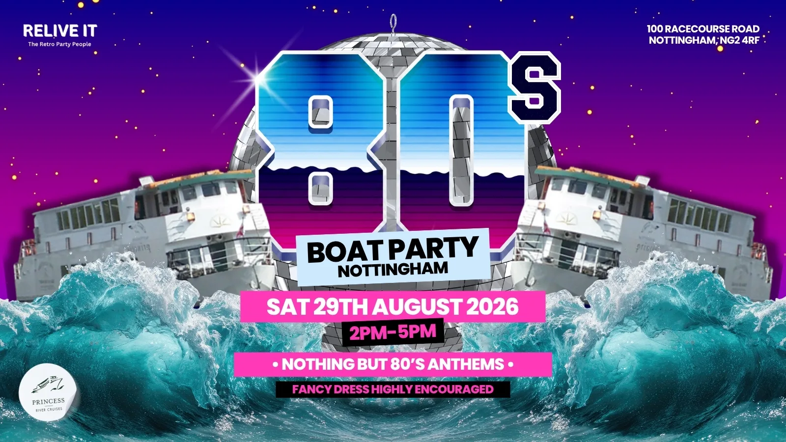 80s Boat Party at Princess River Cruises