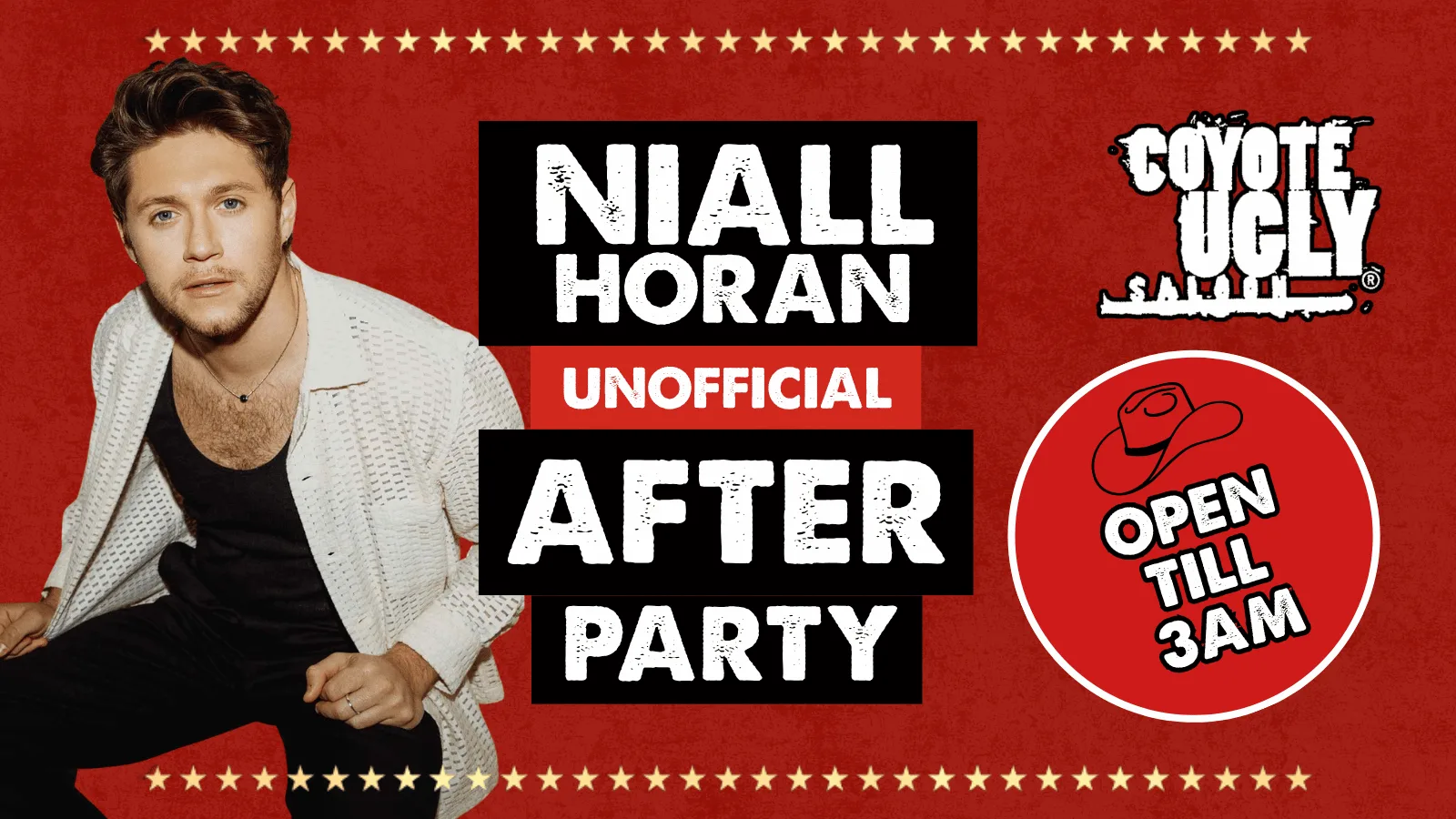 NIALL HORAN UNOFFICIAL AFTERPARTY at Coyote Ugly Saloon Birmingham