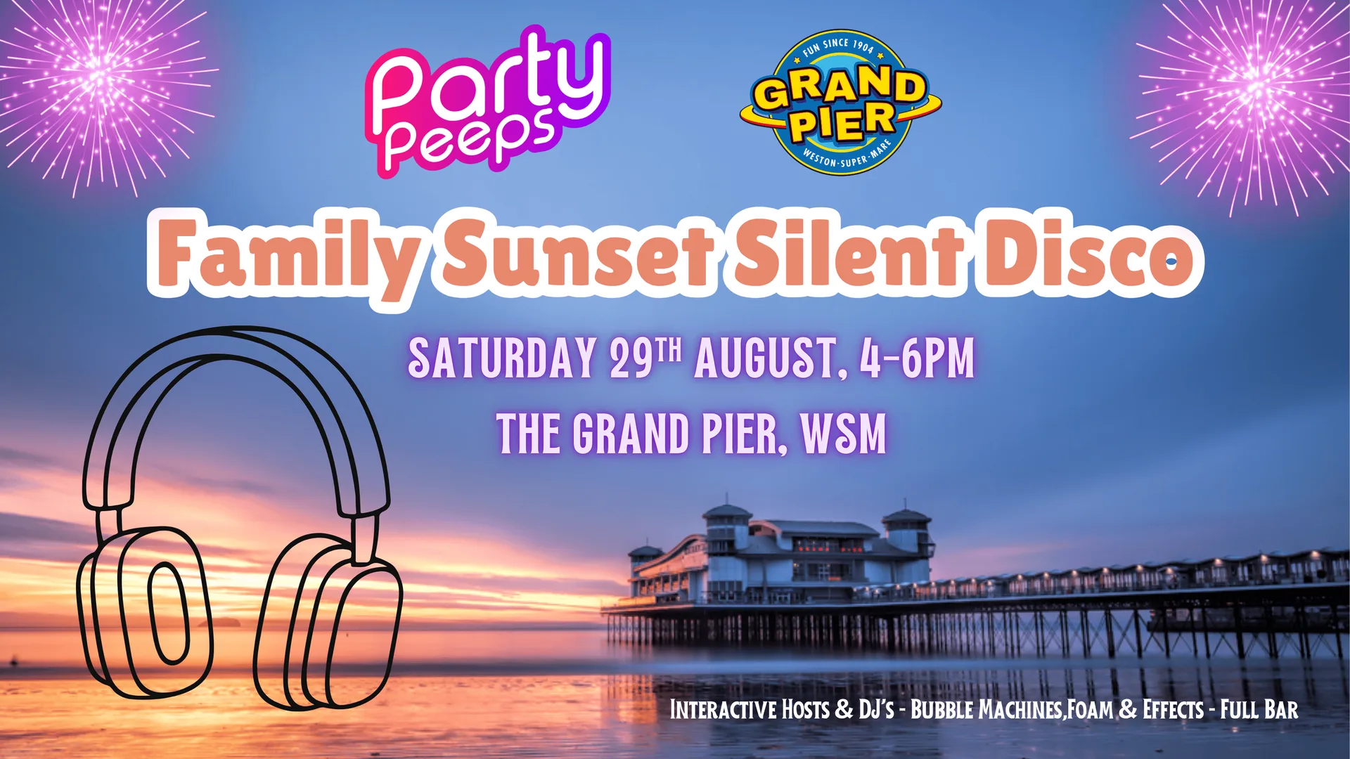Family Sunset Silent Disco at The Grand Pier