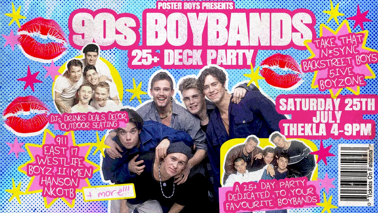 DOCKSIDE SESSIONS: 90s Boybands Deck Party at Thekla