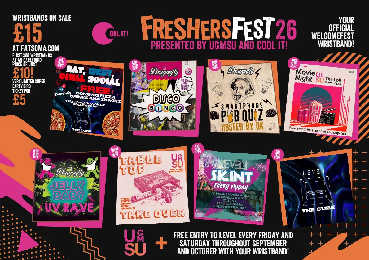 University Of Greater Manchester Official Freshers Fest 2026 at Various