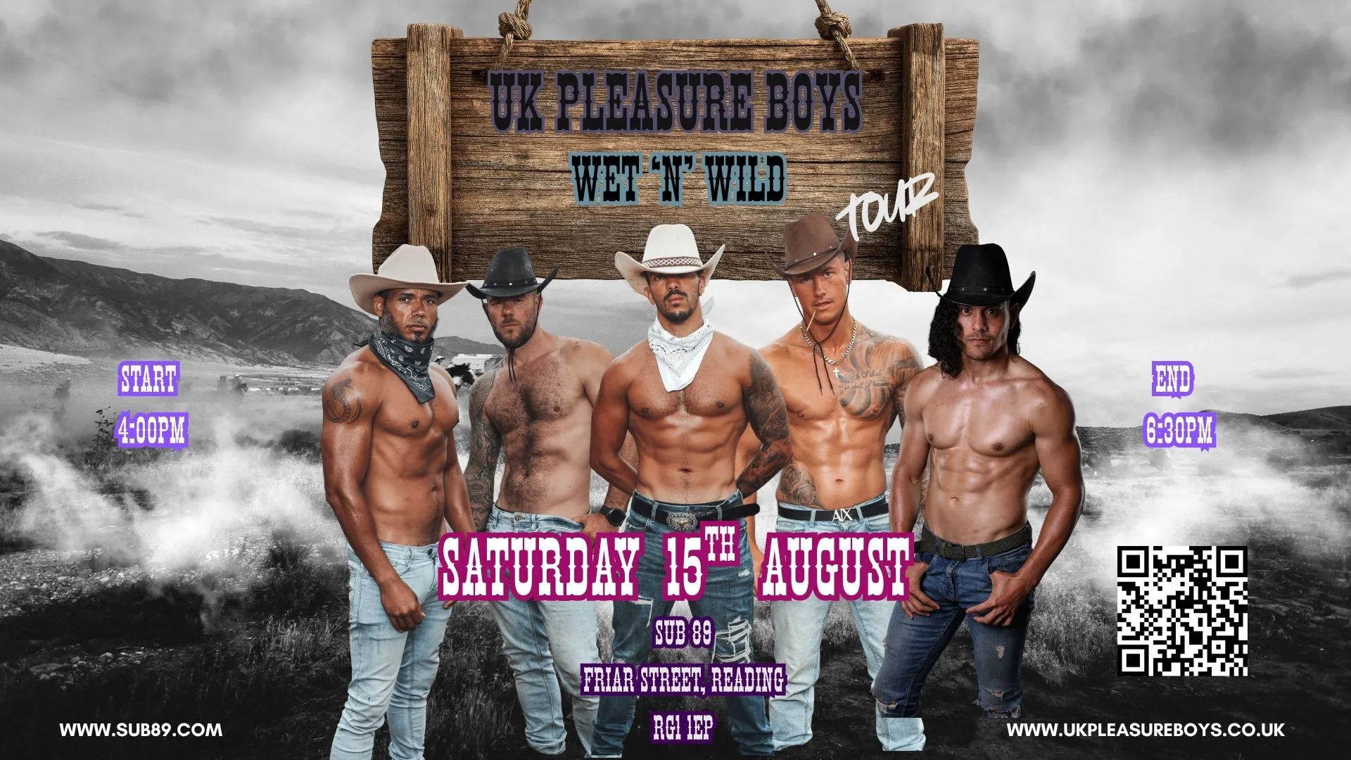 UK Pleasure Boys - Wet 'N' Wild Tour at Sub89
