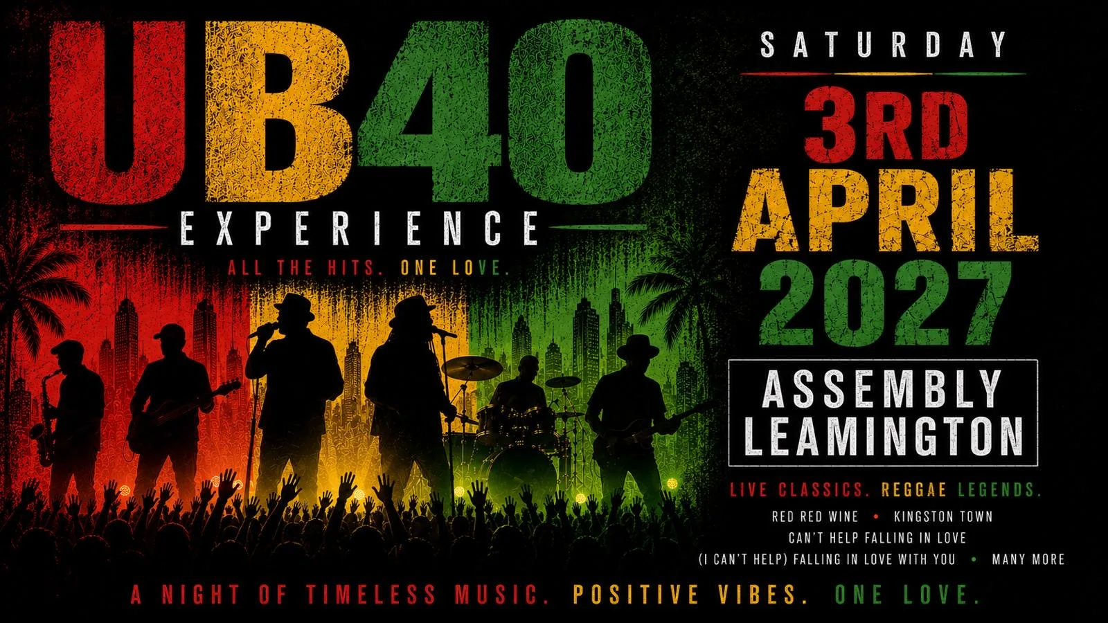 UB40 EXPERIENCE Saturday 03/04/27