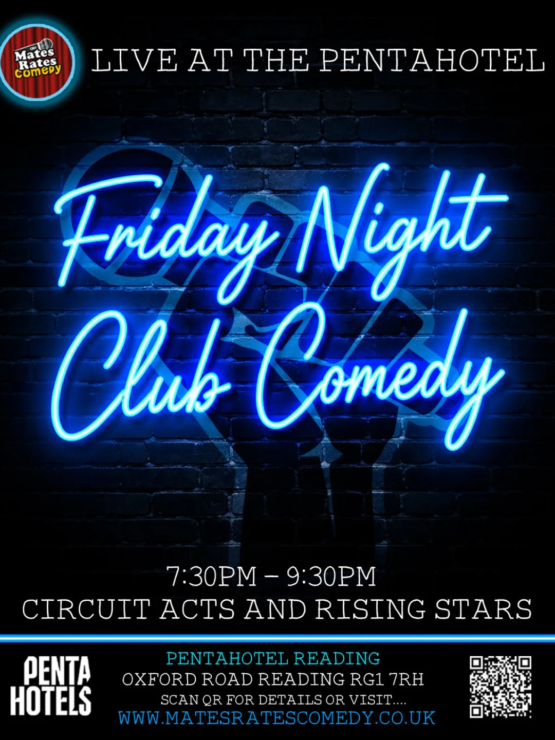 Live at the Pentahotel: Friday Night Club Comedy - Oct 23 at Pentahotel Reading