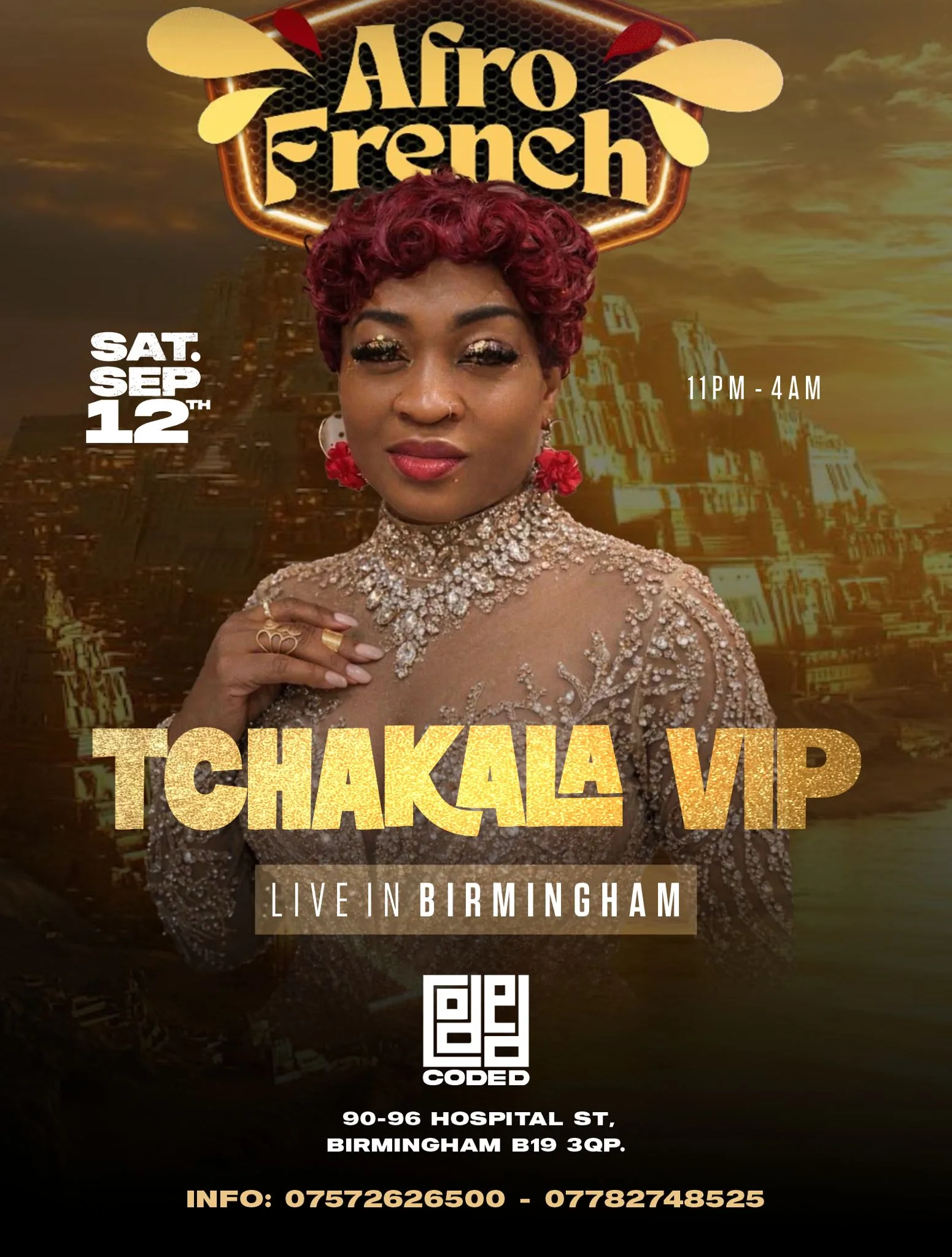 Afrofrench Featuring Tchakala Vip Performing Live at Coded Birmingham