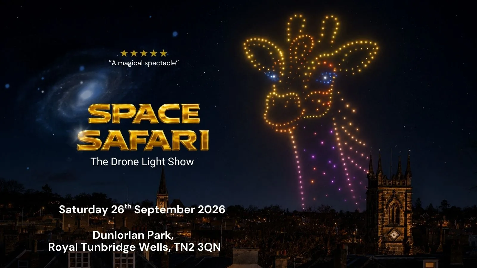 Space Safari Drone Light Show - Tunbridge Wells at INSIDE 109