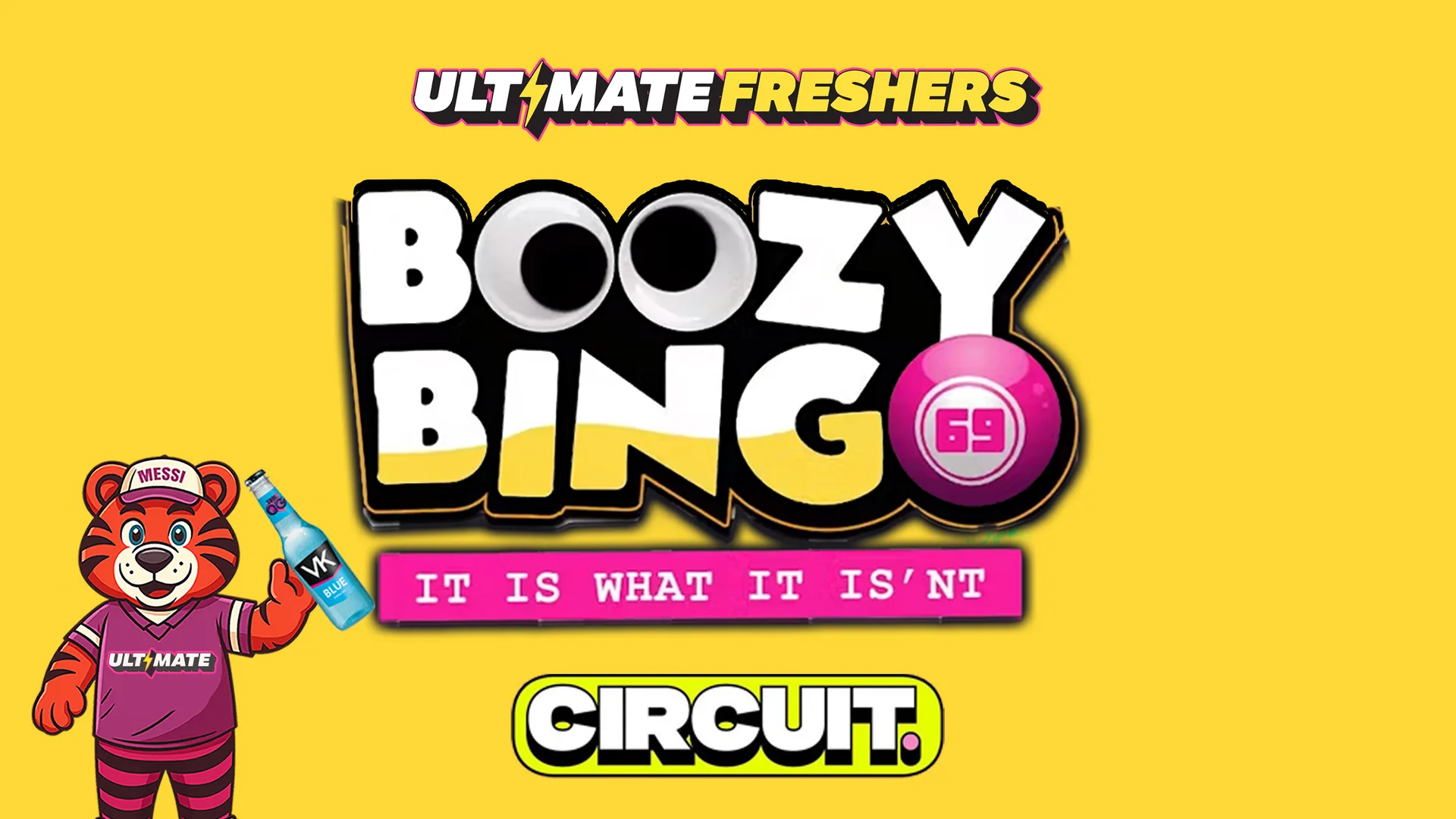 FRESHERS BOOZY BINGO 🎱😵‍💫🔥 Cardiff's Biggest Student Bingo! ⭐️ Free Entry Into Circuit for the After party ⭐️ at CIRCUIT Cardiff