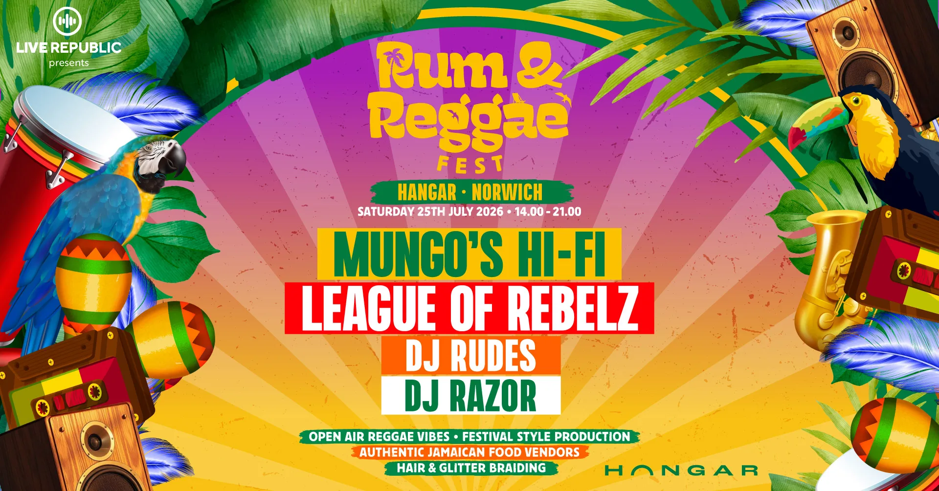 Rum & Reggae Fest | The Hangar, Norwich at The Hangar