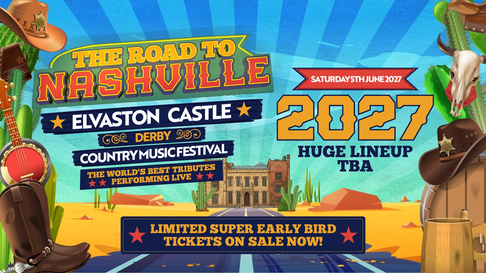 Road to Nashville Outdoor Festival 2027 | Elvaston Castle at Elvaston Castle Country Park